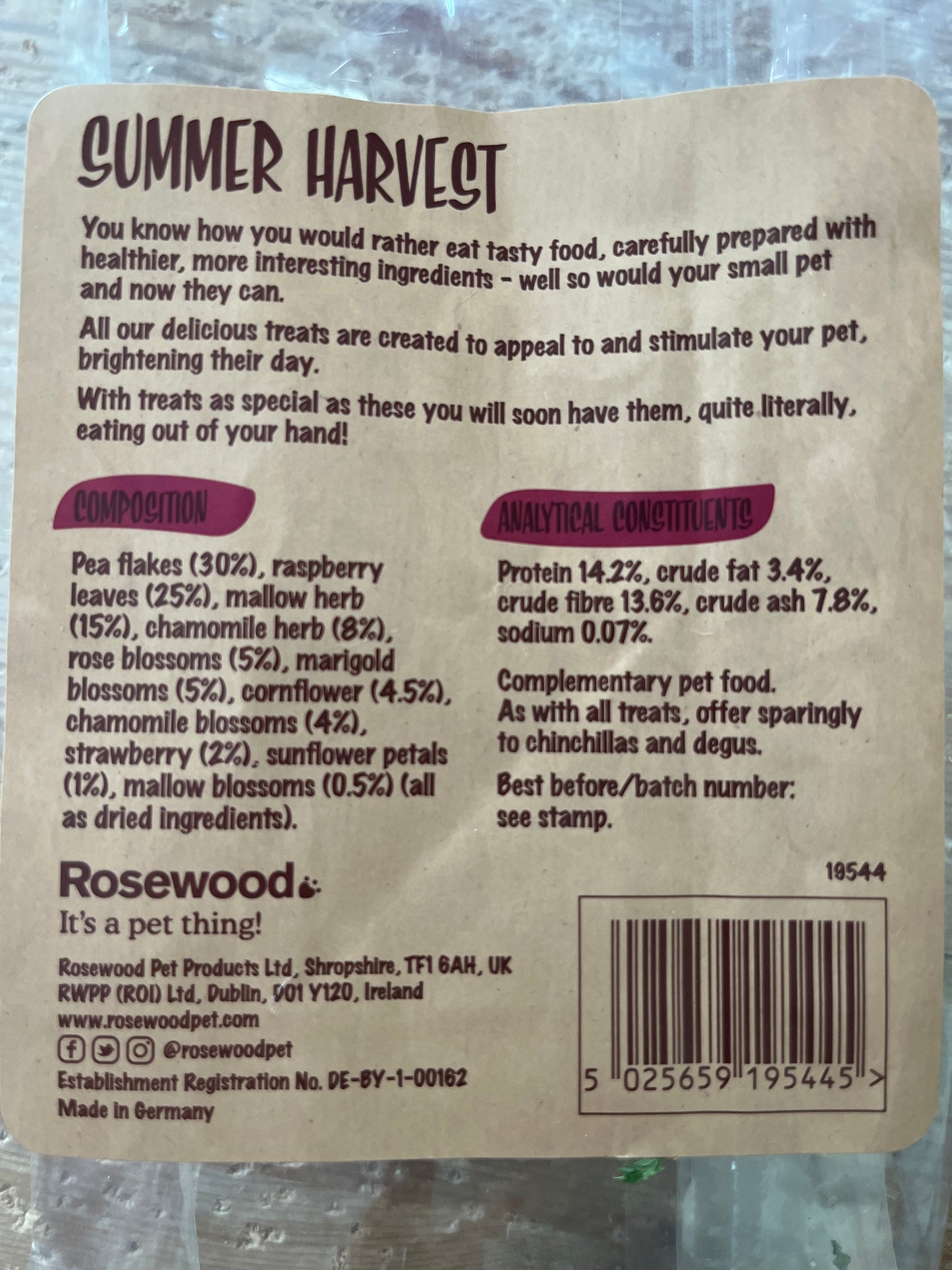 Naturals Summer Harvest 150g