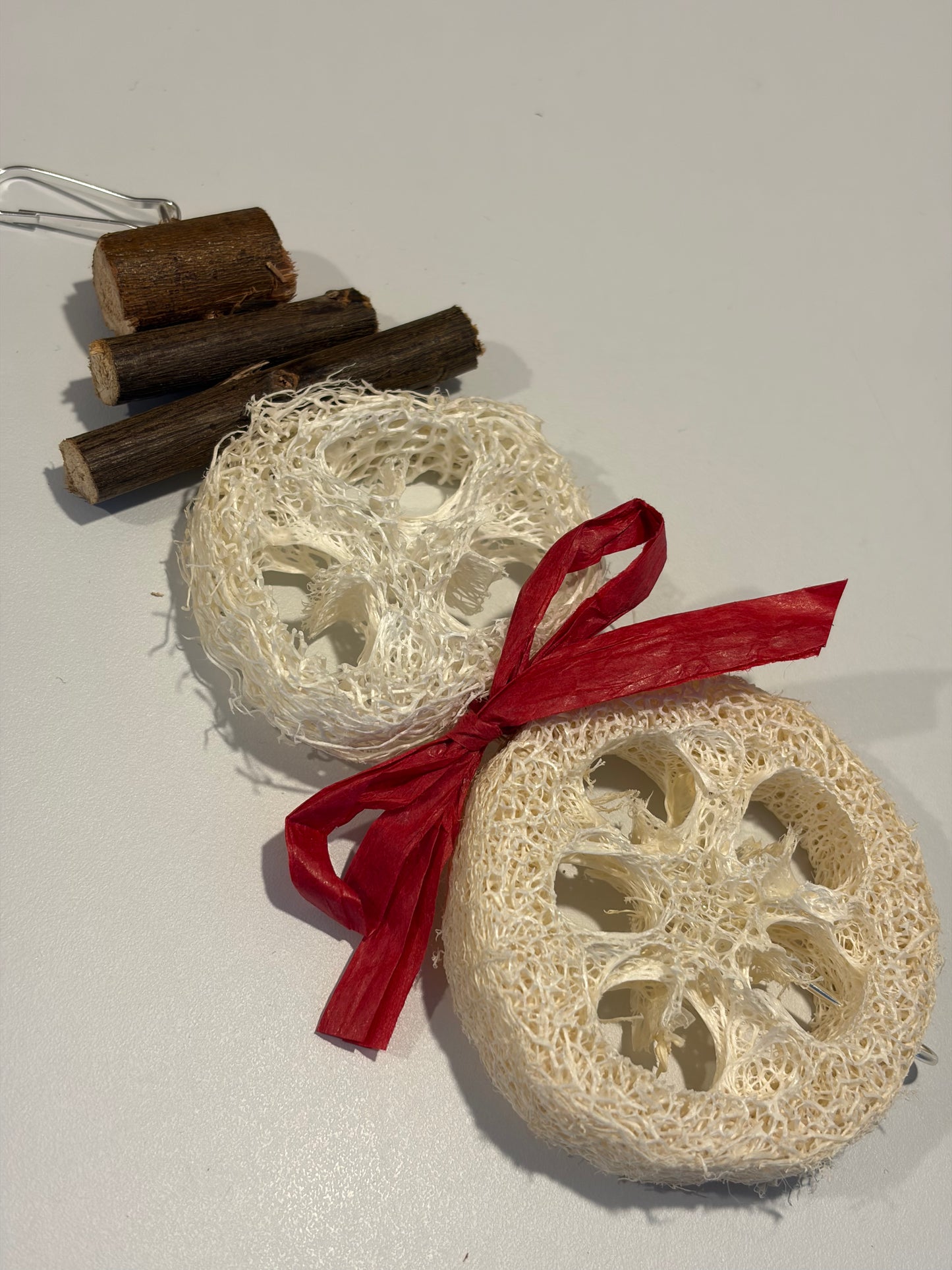 Loofah Snowman