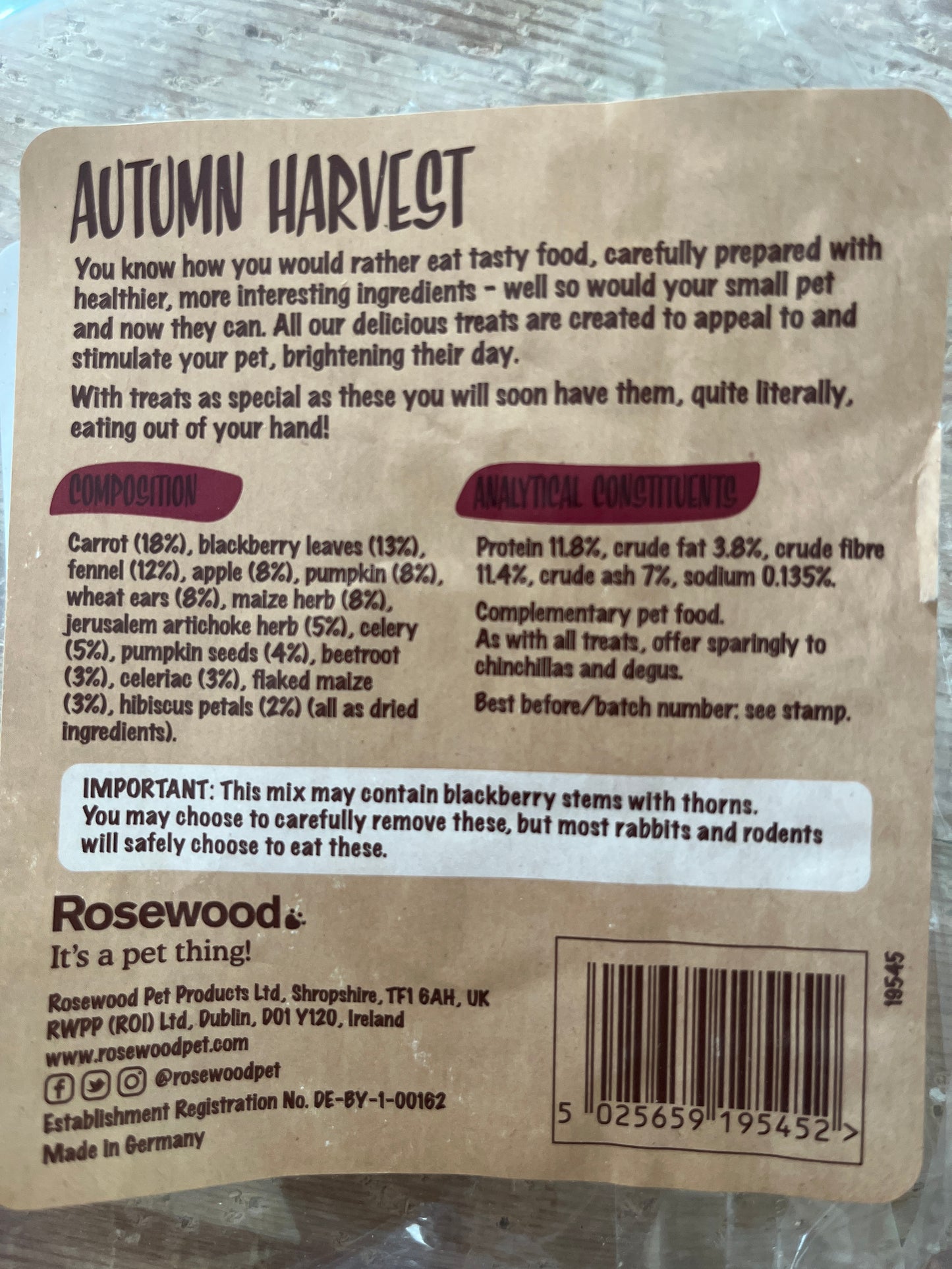 Naturals Autumn Harvest 150g