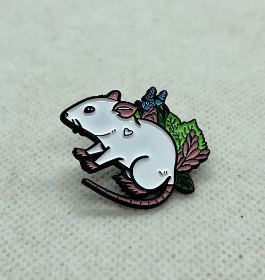 Colourful Rat Pin Badge