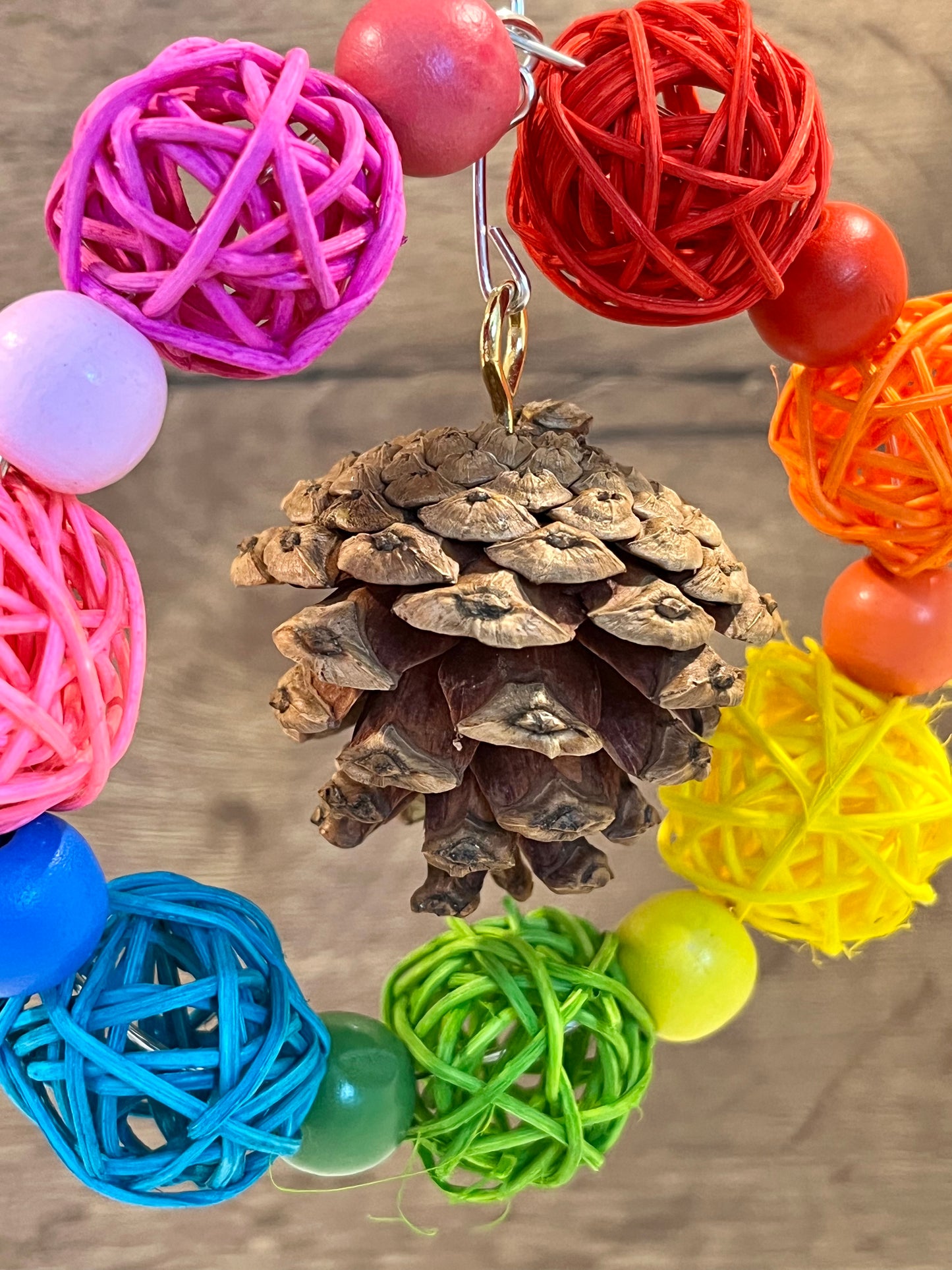 Pinecone Hoop Chew Toy