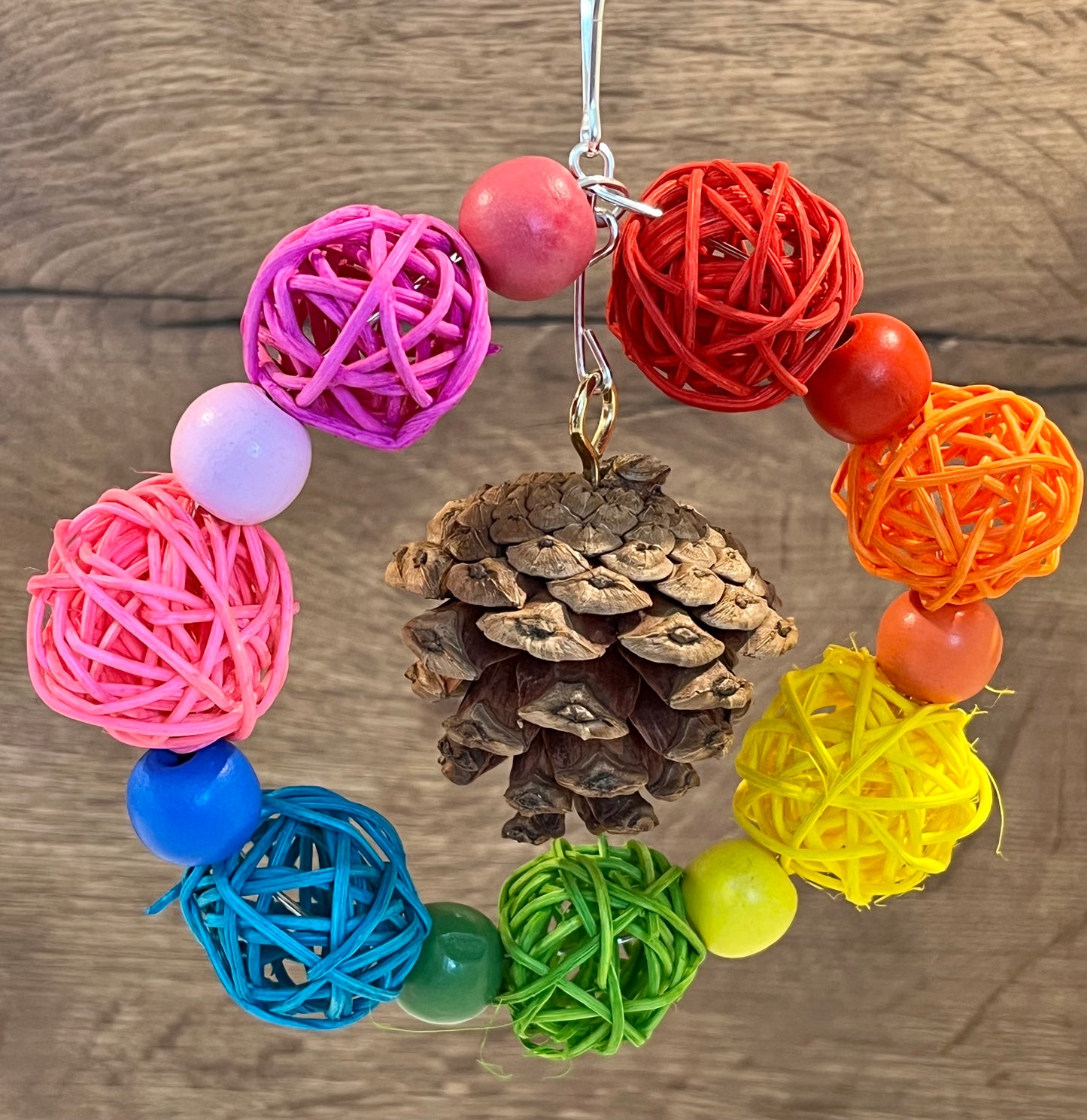 Pinecone Hoop Chew Toy