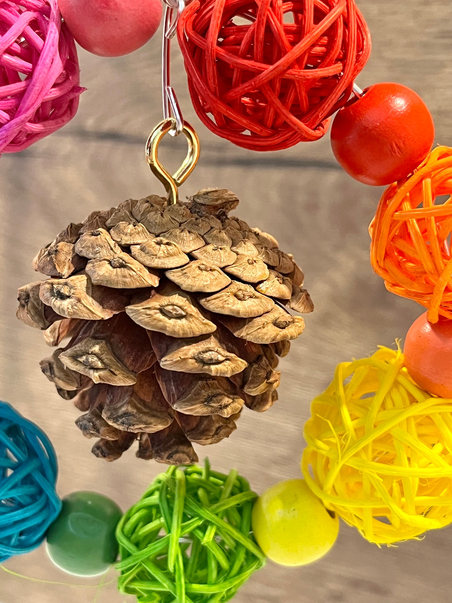 Pinecone Hoop Chew Toy