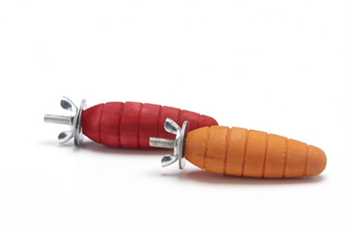 2pc Wooden Carrots