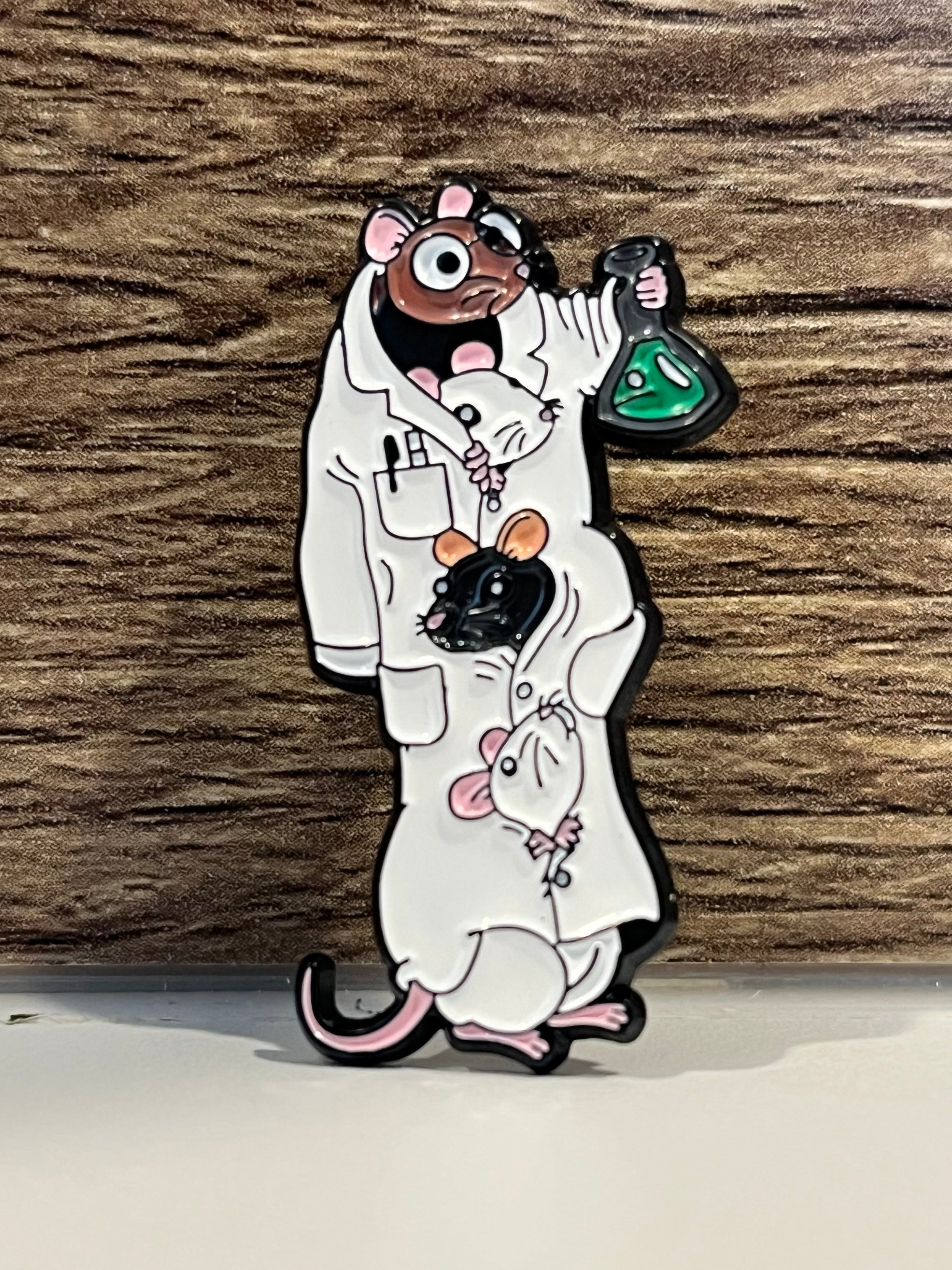 Lab Rats Pin Badge – Ratcessories Pet Toys