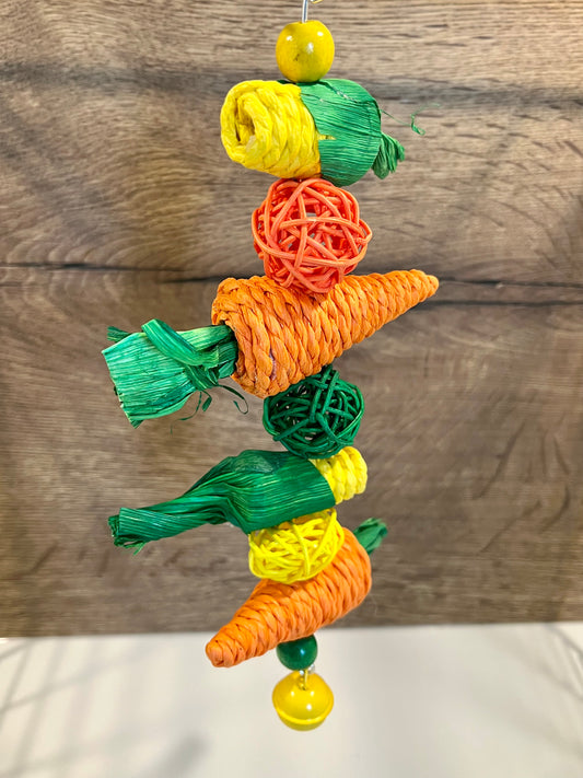 Hanging Carrot & Corn Chew