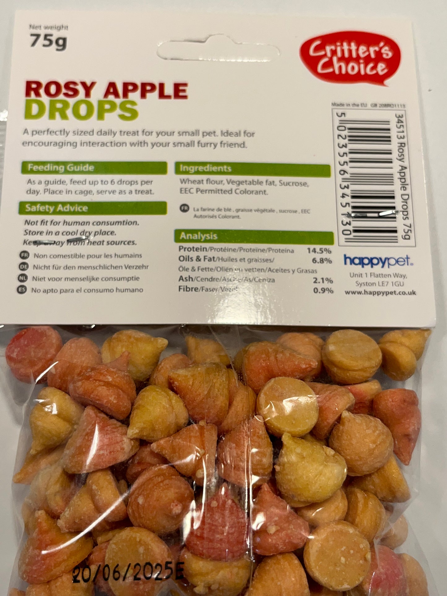 Rosy Apple Drops 75g